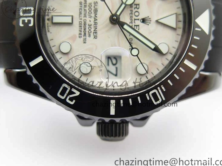 Best AAA Replica Sites Dial SA Strap Edition 2470 Cream Black 40mm 5GF Neat Rubber on Submariner Black Best Ceramic 1221